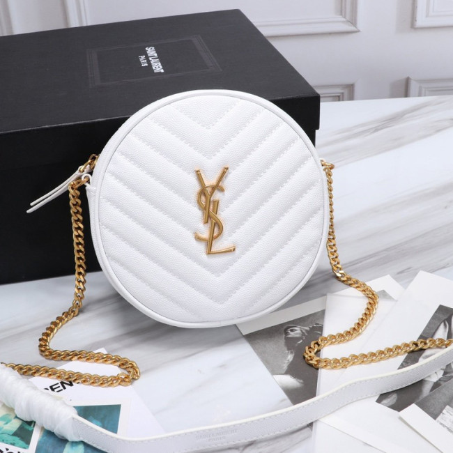 Saint Laurent YSL Womens Bag Designer Luxury Brand Women Shoulder Messenger Bags with Original Box Vinyle Round Messenger Bags Whatapp