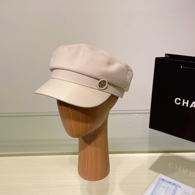 Chanel Womens Hats Luxury Brand Octagonal Hat with Original Box