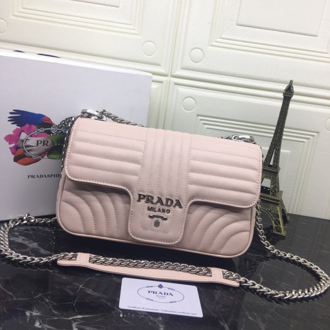 Prada Womens Bags Shoulder Messenger Bags Luxury Brand Leather Prada Diagramme Bag 1BH083_2D91_F0PLD_V_IOI with Original Box Whatapp