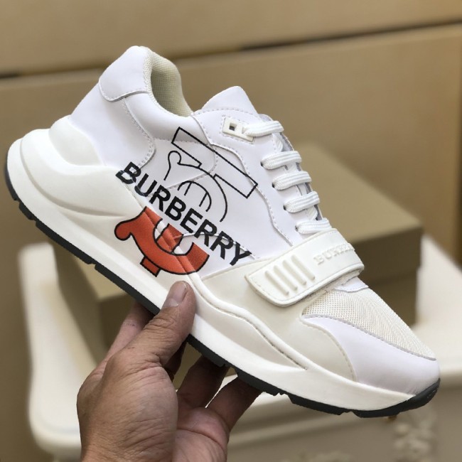 Burberry Mens Shoes Sneakers Fashion Type Luxury Brand Vintage Check Cotton Sneaker with Original Box Whatapp