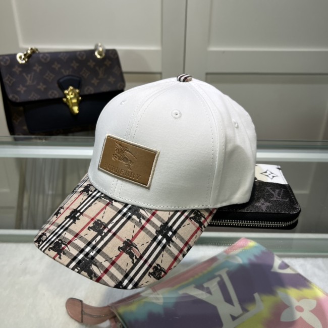 Burberry Womens Mens Cap Baseball Hat Luxury Brand with Original Box