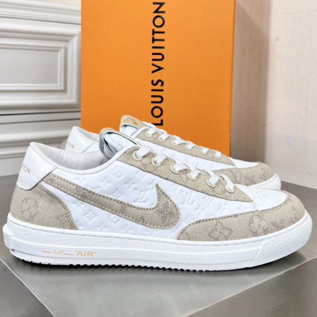 Louis Vuitton Nike LV x Nike Men Shoes Fashion Sneakers Luxury Brand Mens Sneaker with Original Box Whatapp