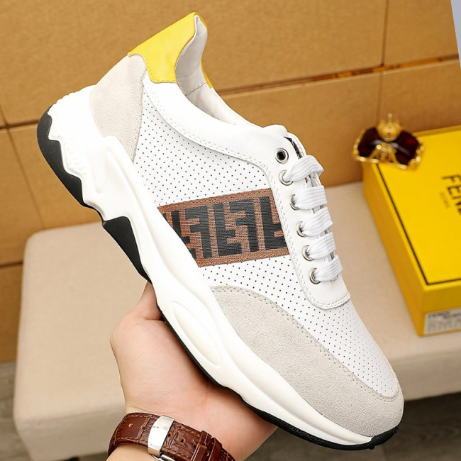 Fendi Mens Shoes Fashion Sneakers Luxury Brand Casual Shoes for Men with Original Box Whatapp