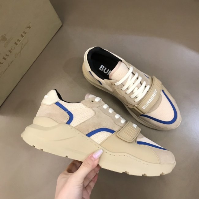 Burberry Mens Shoes Sneakers Fashion Type Luxury Brand Vintage Check Cotton Sneaker with Original Box Whatapp