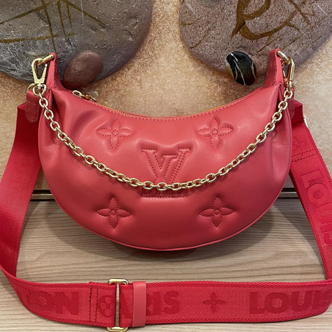 Louis Vuitton Womens Bags Shoulder Messenger Bag Luxury Brand M59823 OVER THE MOON Quilted and embroidered smooth calf leather with Original Box Whatapp