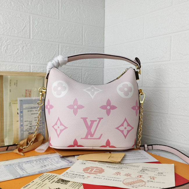 Louis Vuitton Womens Bags Handbags Luxury Brand Fashion Type MARSHMALLOW M45697 Bouton de Rose Pink Embossed grained cowhide leather with Original Box Whatapp