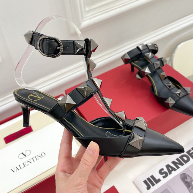 Valentino Women Shoes Mule Flip Flop Sandals ROMAN STUD SLIDE SANDAL IN QUILTED NAPPA with Original Box Luxury Brand 5cm Heel Design Whatapp