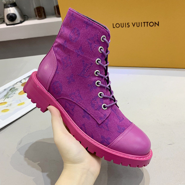 Louis Vuitton Women Shoes Boots Fashion Ankle Boots Luxury Brand Leather Design with Original Box Whatapp