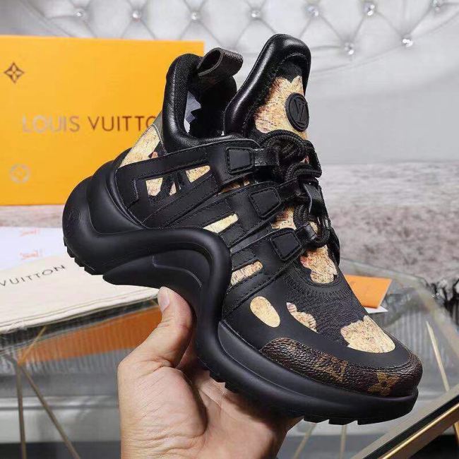 Louis Vuitton Women Shoes Sneakers Luxury Brand Design Fashion LV ARCHLIGHT SNEAKER with Original Box Whatapp