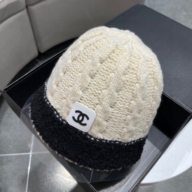 Chanel Womens Hats Luxury Brand Knit Bucket Hat with Original Box