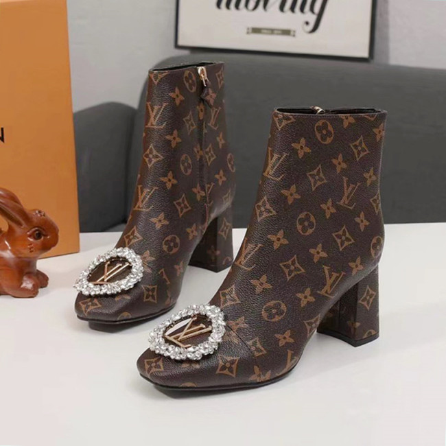 Louis Vuitton Women Shoes Boots Fashion Ankle Boots Luxury Brand Leather Design with Original Box Whatapp