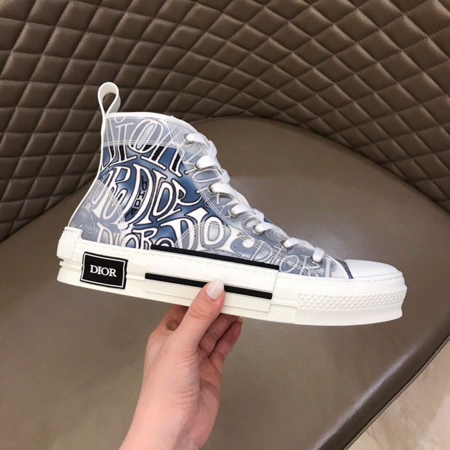 Dior Womens Mens Shoes Sneakers Luxury Brand Unisex Design B23 High-Top Sneaker with Box Whatapp