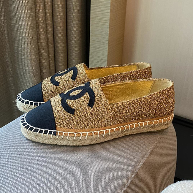 Chanel Women Shoes Fashion Espadrille Luxury Brand Casual Shoes for Women ESPADRILLE with Original Box Espadrilles Whatapp