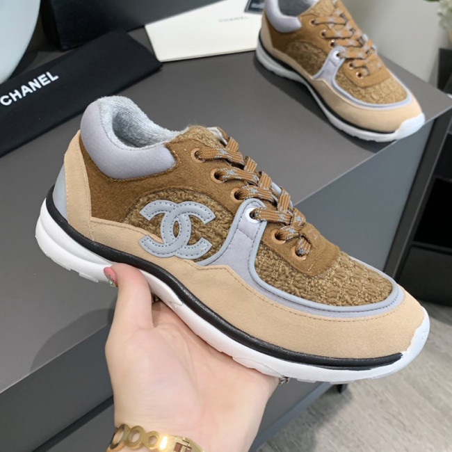 Chanel Women Shoes Sneakers Lace-Up Design Luminous Luxury Brand Sports Shoes with Original Box Whatapp