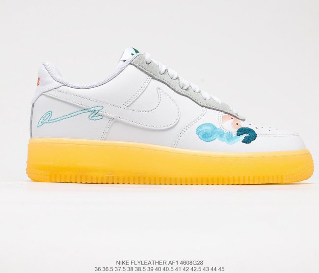 Mayumi Yamase x Nike Air Force 1 Low QS Flyleather Earth Day Sneakers Men Womens Shoes 4608G28 Whatapp