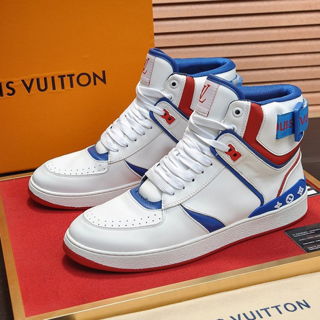 Louis Vuitton Men Shoes Sneakers Casual Luxury Brand RIVOLI SNEAKER BOOT with Original Box Whatapp