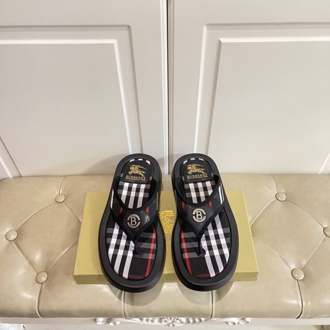 Burberry Mens Shoes Leather Flip-Flops Whatapp