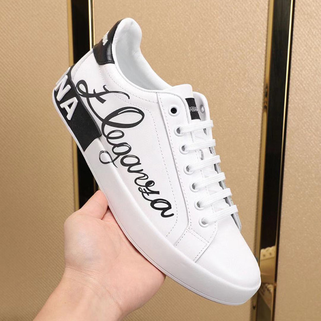 Dolce&Gabbana Women Shoes Sneakers Nappa Calfskin Portofino Sneakers With Eleganza Print CK1544AJ40089697 Whatapp