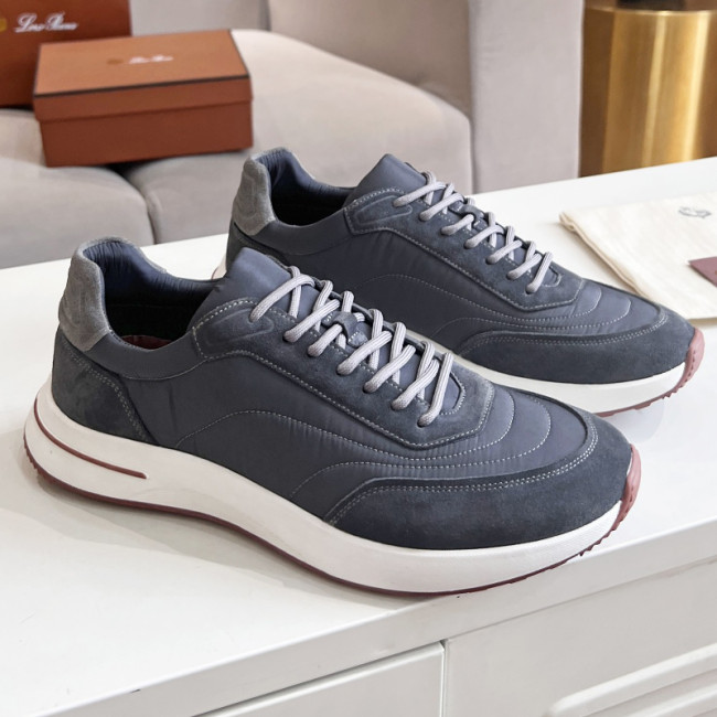 Loro Piana Mens Shoes Sneakers Casual Design Luxury Brand Fashion Shoes for Men with Original Box Week End Walk Casual Shoes Whatapp