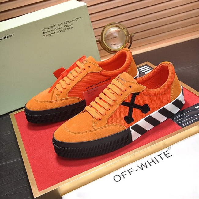 Off-White Men Shoes Sneakers Luxury Brand Low Vulcanized Sneakers Breathable Design Whatapp