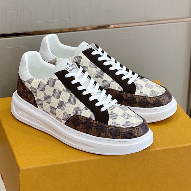 Louis Vuitton Men Shoes Fashion Sneakers RIVOLI Beverly Hills SNEAKER Luxury Brand Casual Shoes with Original Box Whatapp