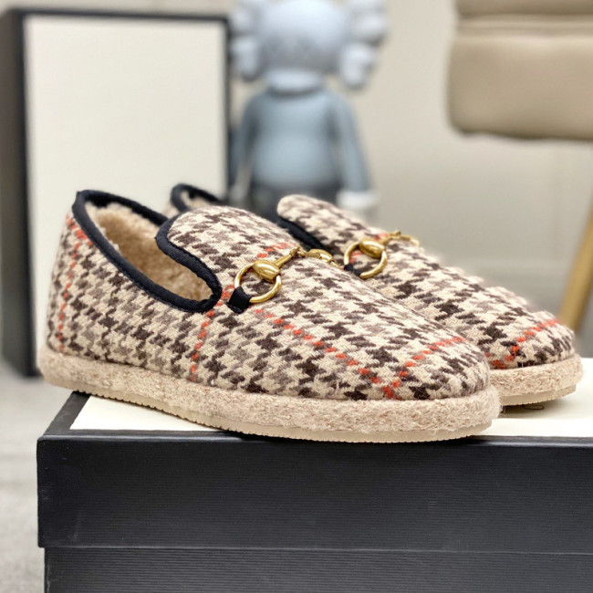 Gucci Womens Shoes Casual Loafers Design Luxury Brand Leather Princetown with Original Box Whatapp