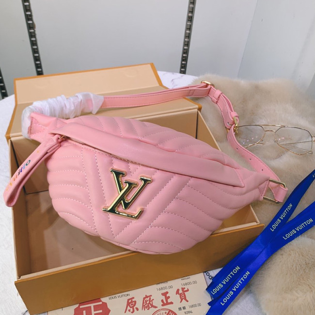 Louis Vuitton Womens Bags Luxury Brand Fashion Waist Bags LOUIS VUITTON NEW WAVE BUMBAG Rose Whatapp