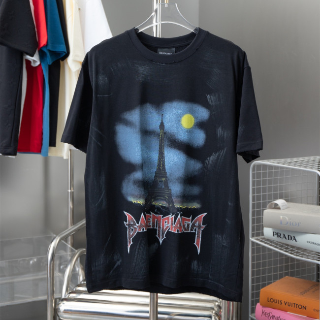 BalenciagaLuxury Brand Women Mens Short Sleeve T-Shirt Whatapp