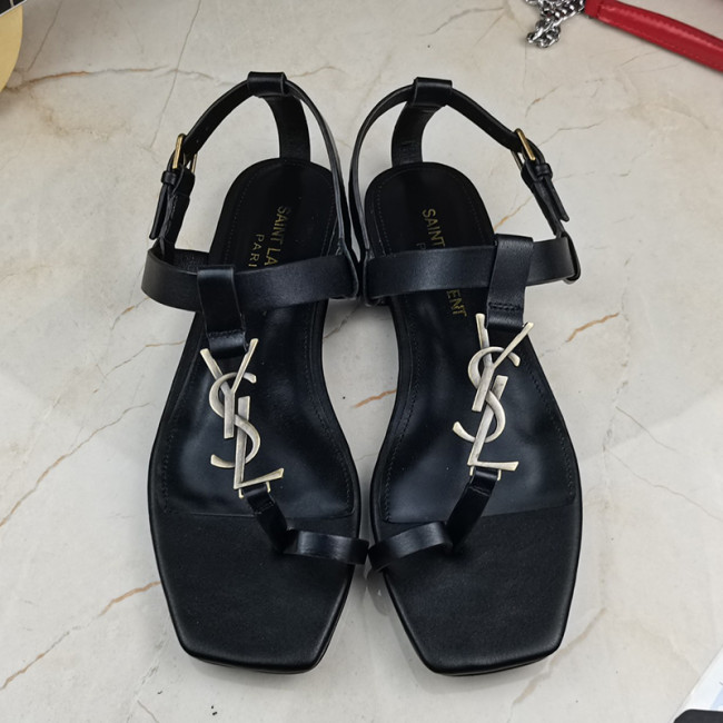 Yves Saint Laurent YSL Women Shoes Sandals Slippers Luxury Brand Genuine Leather Sole Womens Slippers with Original Box Whatapp