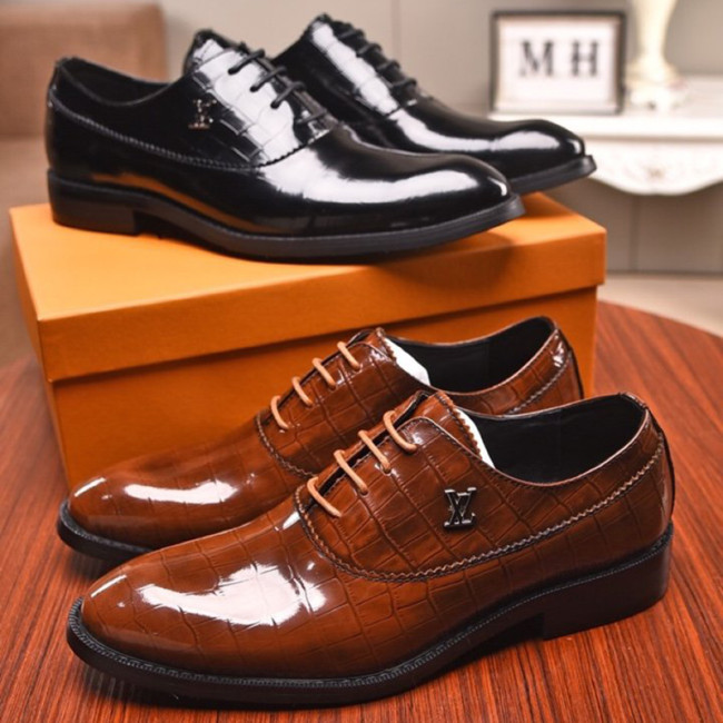 Louis Vuitton Men Shoes Business Luxury Brand LV Dress Shoes with Original Box Whatapp