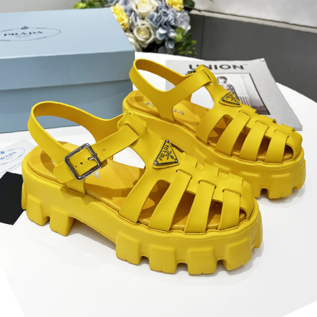 Prada Womens Shoes Sandals Luxury Brand Casual Shoes for Women Foam rubber sandals 1X853M_3LKK_F0377_F_055 with Original Box Whatapp