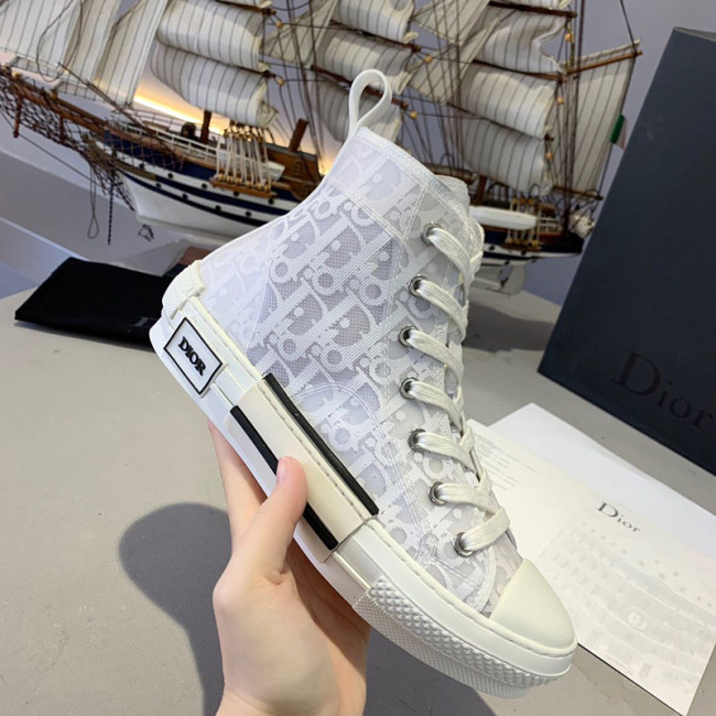 Dior Womens Mens Shoes Sneakers Luxury Brand Unisex Design B23 High-Top Sneaker with Box Whatapp