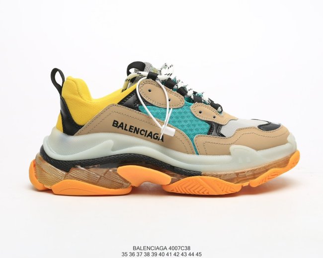 Balenciaga Womens Shoes Sneakers Luxury Brand Triple S Sneaker with Original Box 4007C38 Whatapp