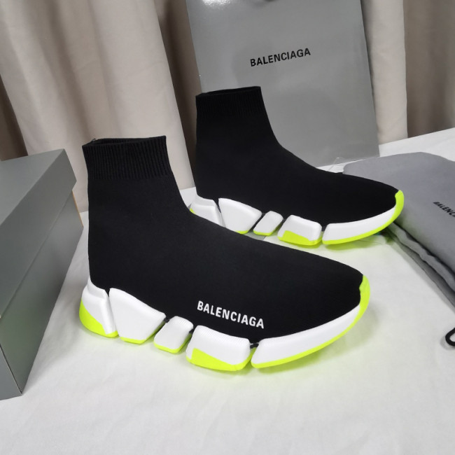 Balenciaga Men Shoes Sneakers Breathable Design Luxury Brand MEN'S SPEED 2.0 SNEAKER IN BLACK with Original Box Speed Sneakers Whatapp