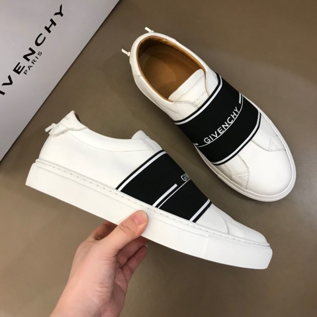 Givenchy Men Shoes Fashion Type Luxury Brand GIVENCHY SNEAKERS IN LEATHER WITH LATEX BAND with Original Box Whatapp