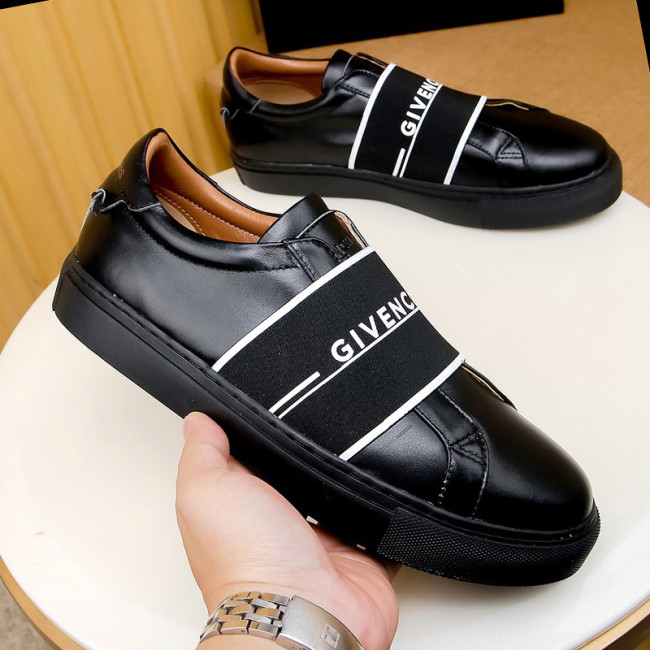 Givenchy Men Shoes Fashion Type Luxury Brand GIVENCHY SNEAKERS IN LEATHER WITH LATEX BAND with Original Box Whatapp