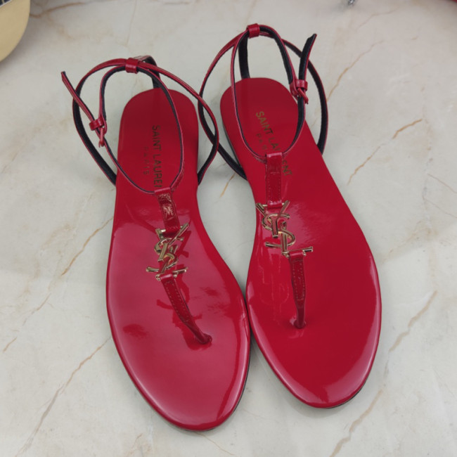 Yves Saint Laurent YSL Women Shoes Sandals Slippers Luxury Brand Genuine Leather Sole Womens Slippers with Original Box Whatapp