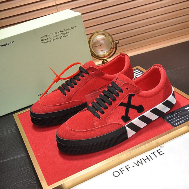 Off-White Men Shoes Sneakers Luxury Brand Low Vulcanized Sneakers Breathable Design Whatapp