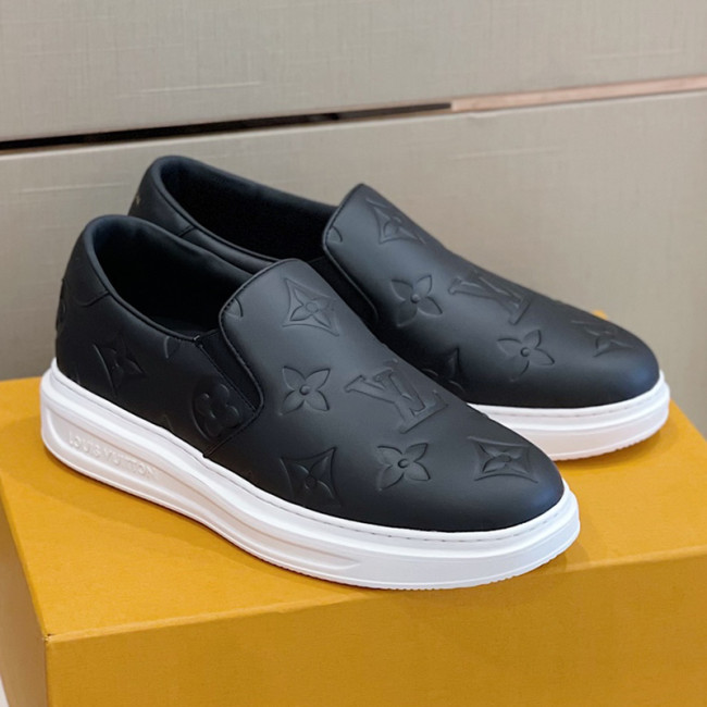 Louis Vuitton Men Shoes Fashion Sneakers RIVOLI Beverly Hills MOCASSIN Luxury Brand Casual Shoes with Original Box Whatapp