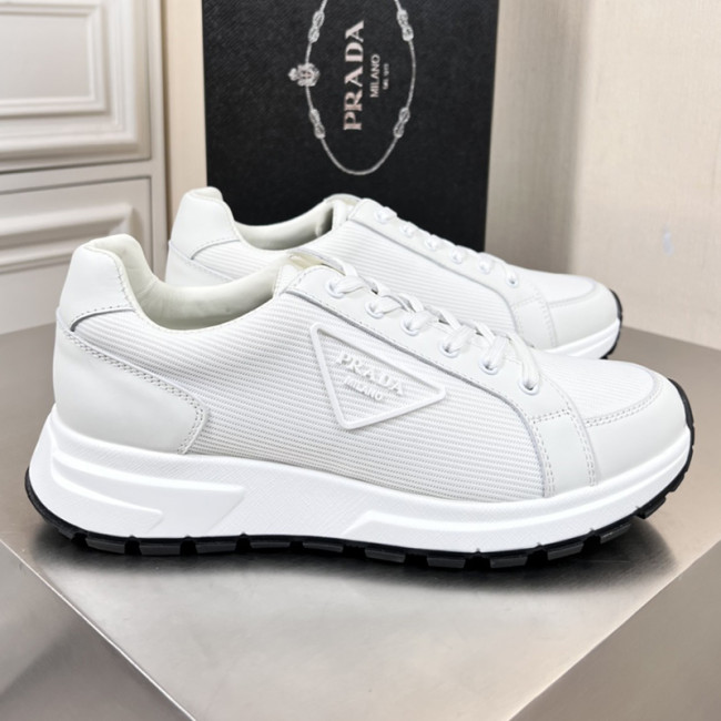 Prada Mens Shoes Casual Luxury Brand Breathable Sneakers with Original Box Whatapp