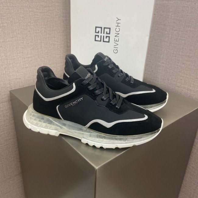 Givenchy Men Shoes Fashion Type Luxury Brand GIVENCHY SNEAKERS IN LEATHER WITH LATEX BAND with Original Box Whatapp