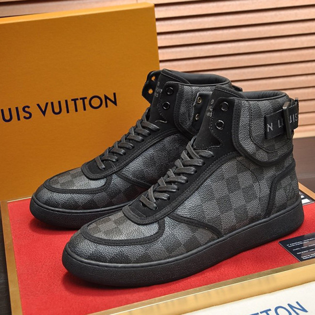 Louis Vuitton Men Shoes Sneakers Casual Luxury Brand RIVOLI SNEAKER BOOT with Original Box Whatapp