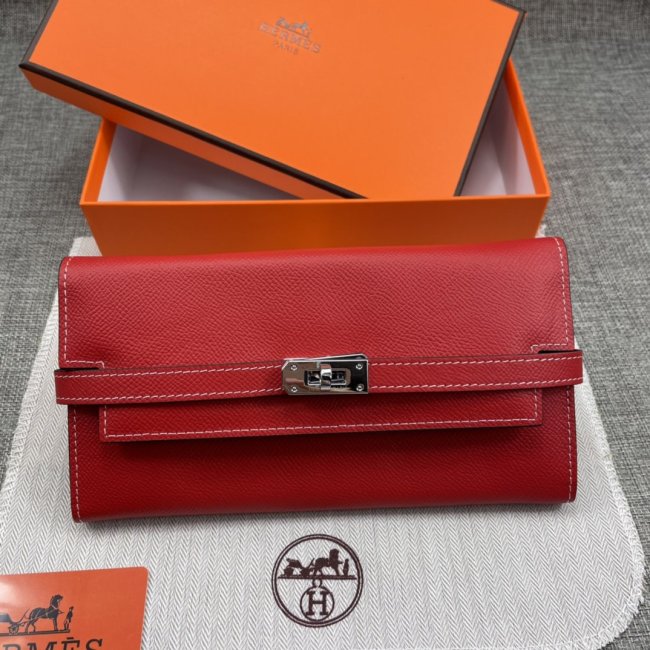 Hermes Womens Mens Wallets Purse Kelly Bag Clutch Leather Design Coin Bag with Original Box Whatapp