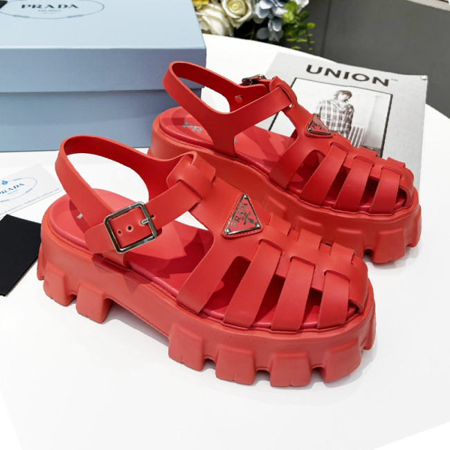 Prada Womens Shoes Sandals Luxury Brand Casual Shoes for Women Foam rubber sandals 1X853M_3LKK_F0638_F_055 with Original Box Whatapp