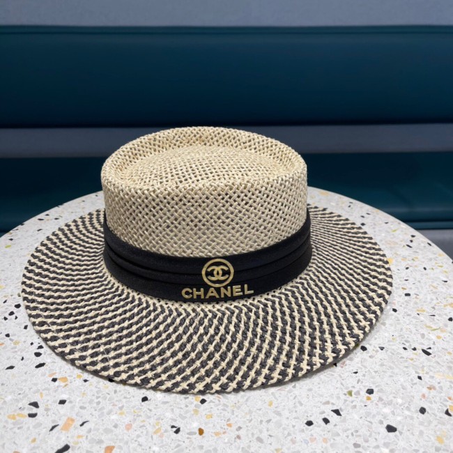 Chanel Womens Hats Luxury Brand Straw Hat with Original Box