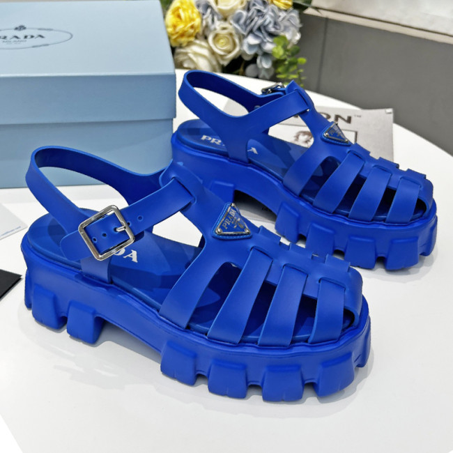 Prada Womens Shoes Sandals Luxury Brand Casual Shoes for Women Foam rubber sandals 1X853M_3LKK_F0013_F_055 with Original Box Whatapp