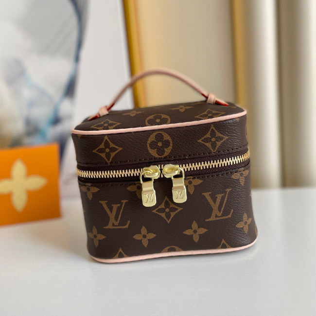 Louis Vuitton Womens Bags Luxury Brand NICE NANO TOILETRY POUCH M44936 with Original Box Monogram coated canvas Whatapp