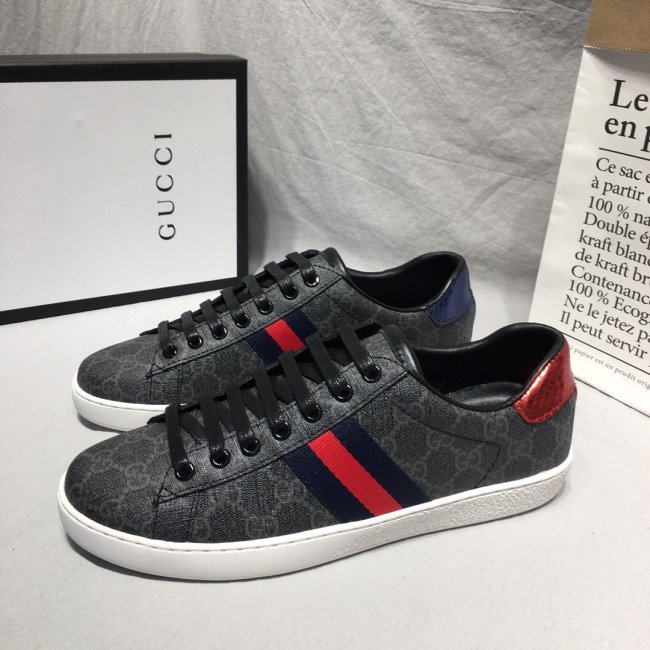 Gucci Mens Shoes Luxury Brand Men's Ace GG Supreme Sneaker 429445 96G50 1130 with Original Box Whatapp