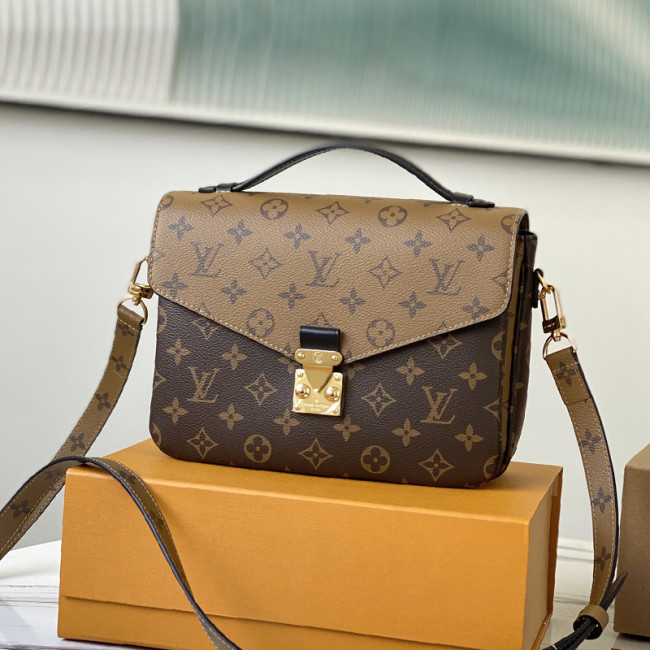 Louis Vuitton Womens Bags Crossbody Bag POCHETTE MÉTIS Monogram Reverse coated canvas Luxury Brand Messenger Shoulder Bags with Original Box M44876 Whatapp