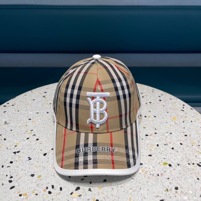 Burberry Womens Mens Cap Baseball Hat Luxury Brand with Original Box